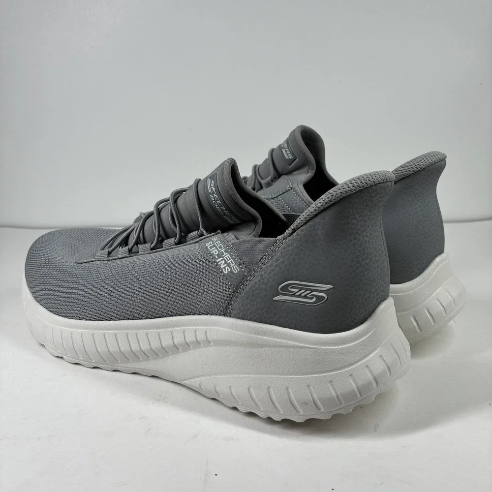 Skechers BOBS Squad Chaos Daily Hype Men's 11W Gray Hands Free Slip-Ins Sneakers
